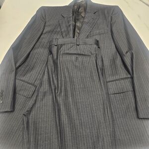 Daniel Cremieux Charcoal Pinstripe Suit Loro Piana